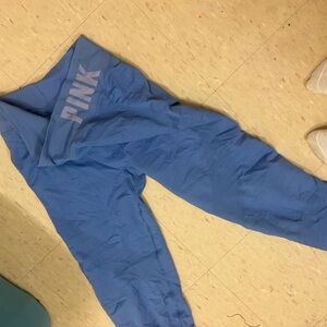 PINK Seamless Blue Leggings ACTIVE